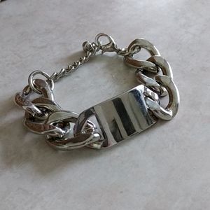 Chucky Silver chain Link bracelet
